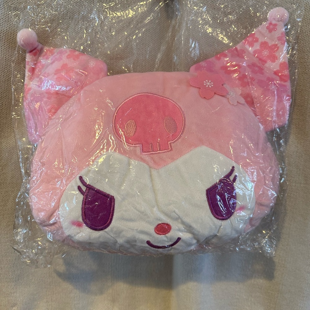 NWT Sanrio Kuromi Cherry Blossom Plush Bag Exclusive